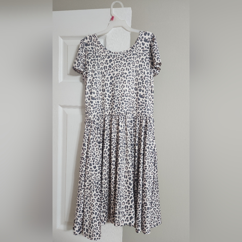 Leopard Print Kids Dress